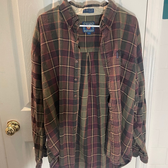 CHAPS by Ralph Lauren Vintage 100% Cotton XL Flannel - Picture 1 of 5
